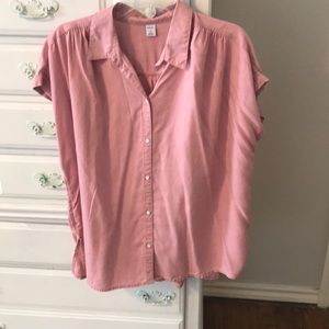 Old navy short sleeve button up blouse
